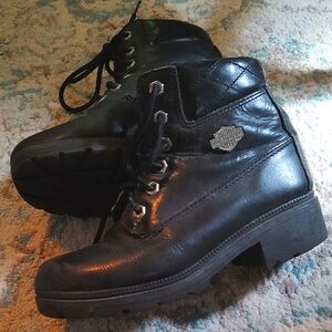 Harley-Davidson Black Leather Boots